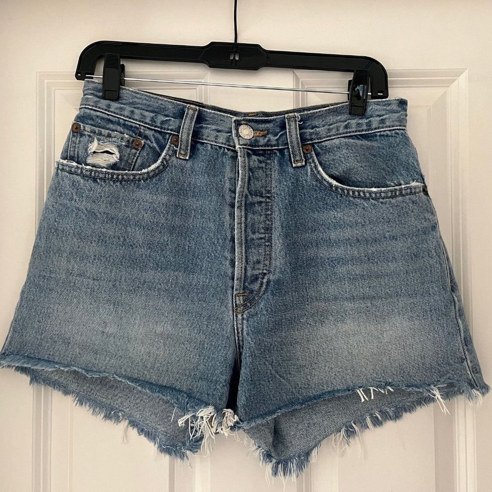 RE/DONE Jean Shorts High Rise Size 27